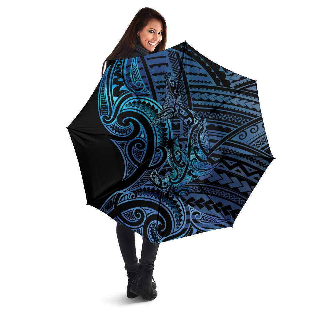 New Zealand Hammerhead Shark Umbrella Maori Haehae Mangopare Galaxy - Vibe Hoodie