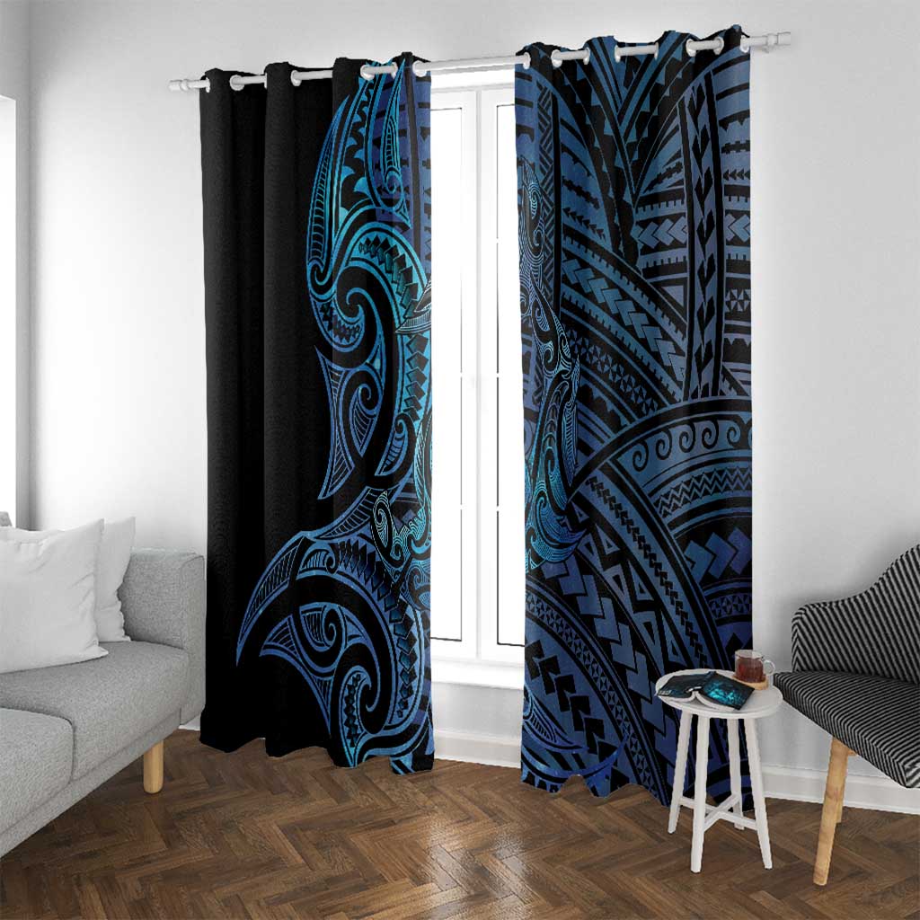 New Zealand Hammerhead Shark Window Curtain Maori Haehae Mangopare Galaxy - Vibe Hoodie
