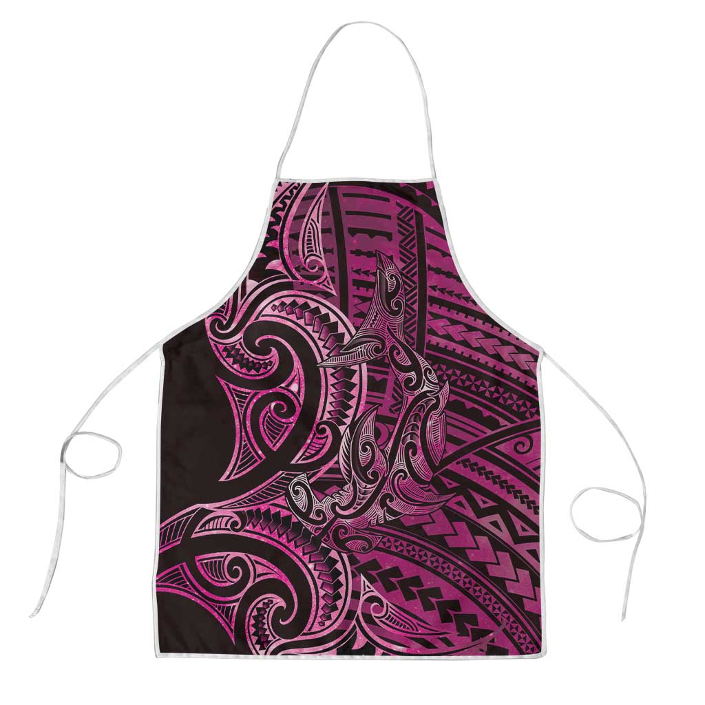 New Zealand Hammerhead Shark Apron Maori Haehae Mangopare Pink - Vibe Hoodie