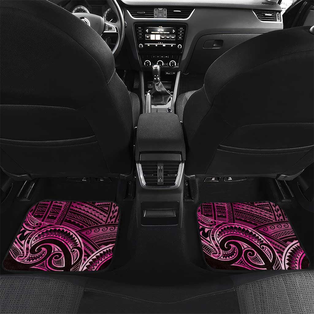 New Zealand Hammerhead Shark Car Mats Maori Haehae Mangopare Pink - Vibe Hoodie