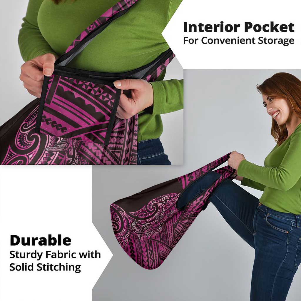 New Zealand Hammerhead Shark Grocery Bag Maori Haehae Mangopare Pink - Vibe Hoodie