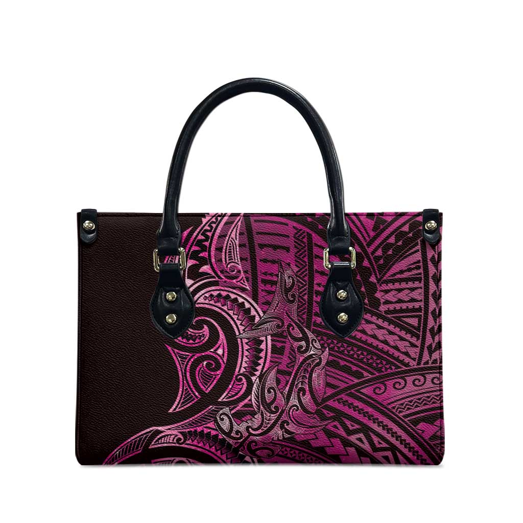 New Zealand Hammerhead Shark Leather Bag Maori Haehae Mangopare Pink - Vibe Hoodie