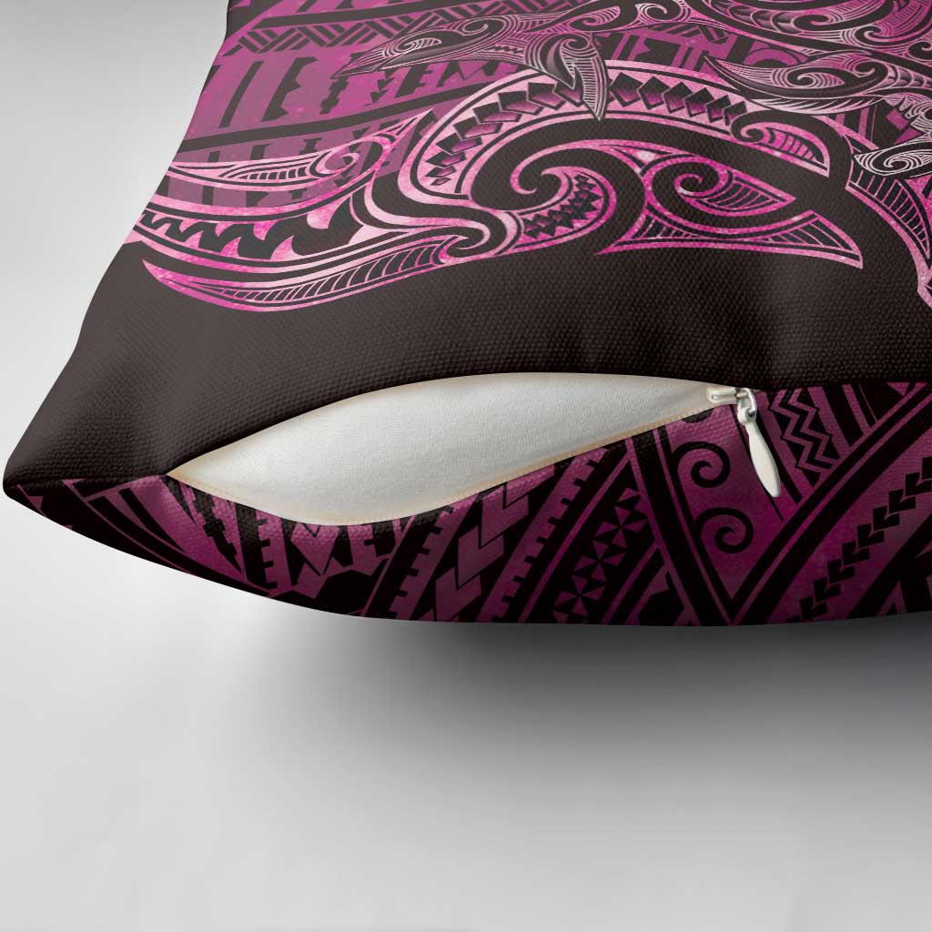 New Zealand Hammerhead Shark Pillow Cover Maori Haehae Mangopare Pink - Vibe Hoodie