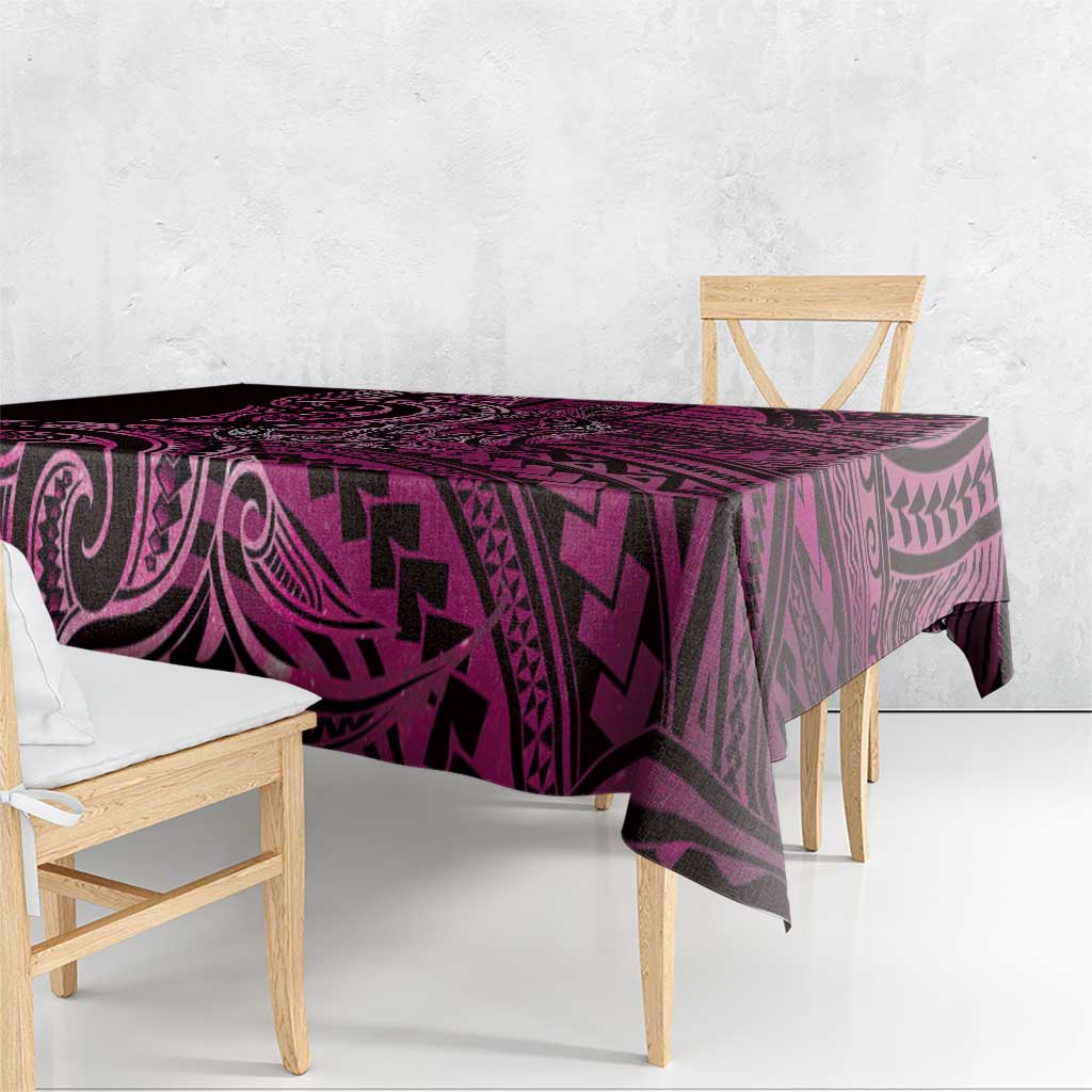 New Zealand Hammerhead Shark Tablecloth Maori Haehae Mangopare Pink - Vibe Hoodie
