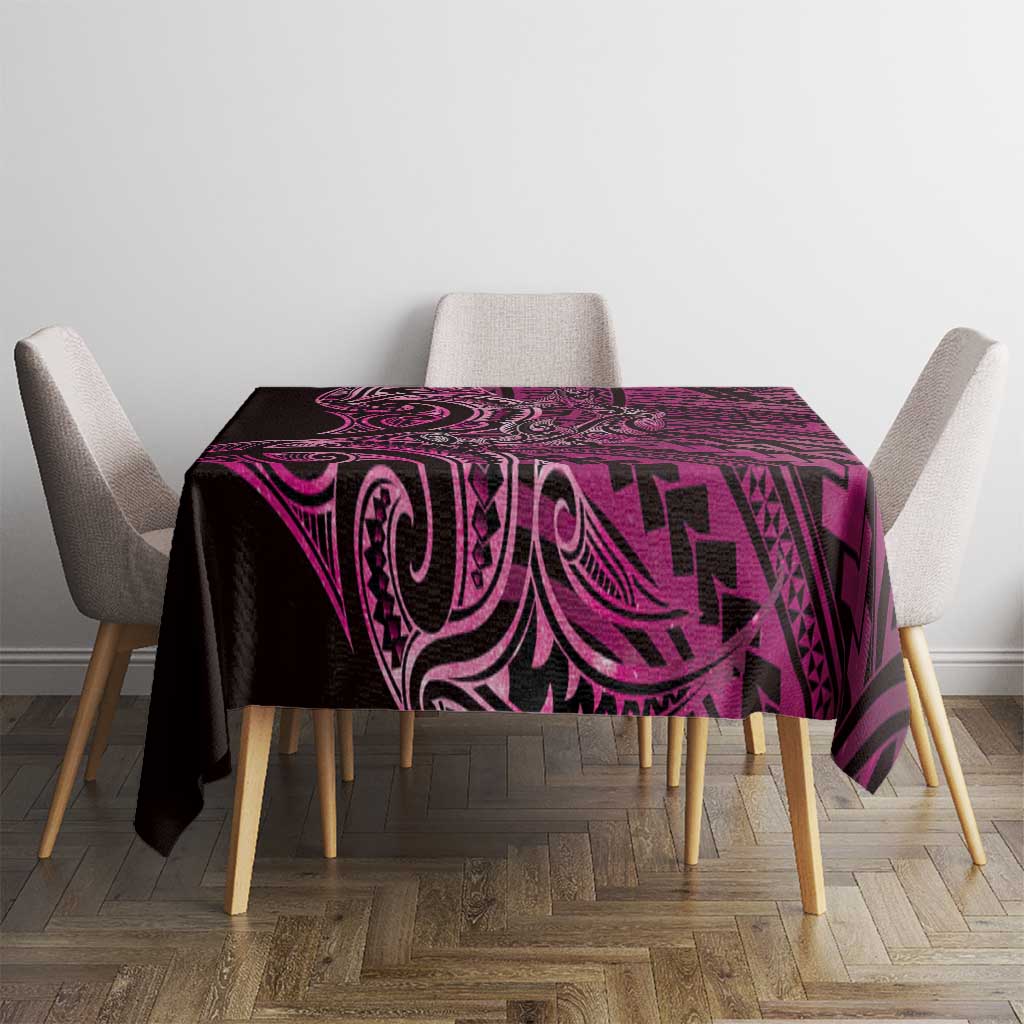 New Zealand Hammerhead Shark Tablecloth Maori Haehae Mangopare Pink - Vibe Hoodie