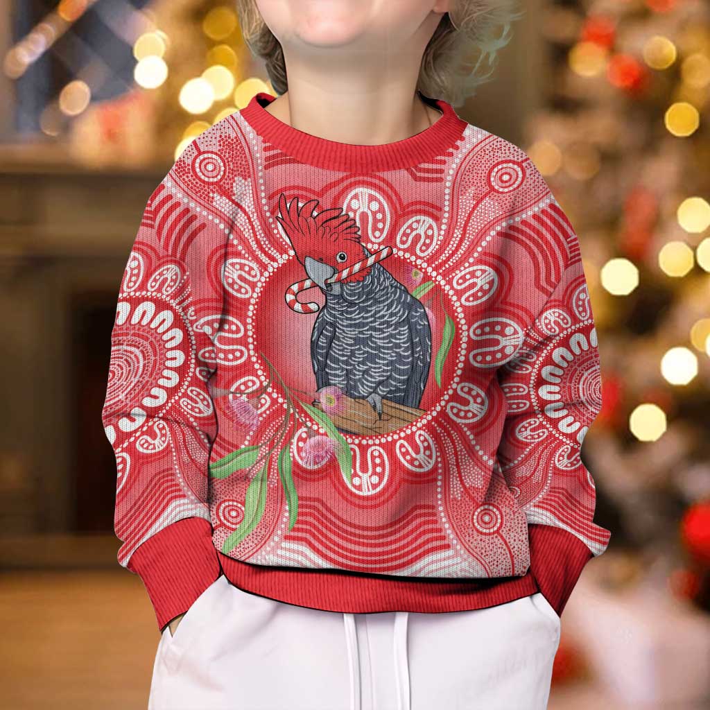 Australia Gang-gang Cockatoo Christmas Kid Ugly Christmas Sweater Eucalyptus Blossoms Aboriginal Merry Xmas - Vibe Hoodie