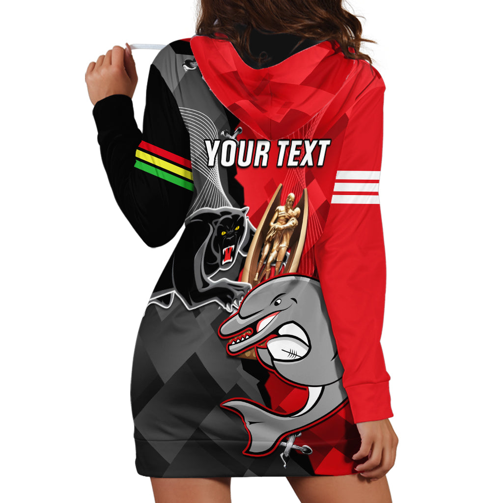 Personalised Panthers And Dolphins Hoodie Dress Sporty Version - Vibe Hoodie Shop