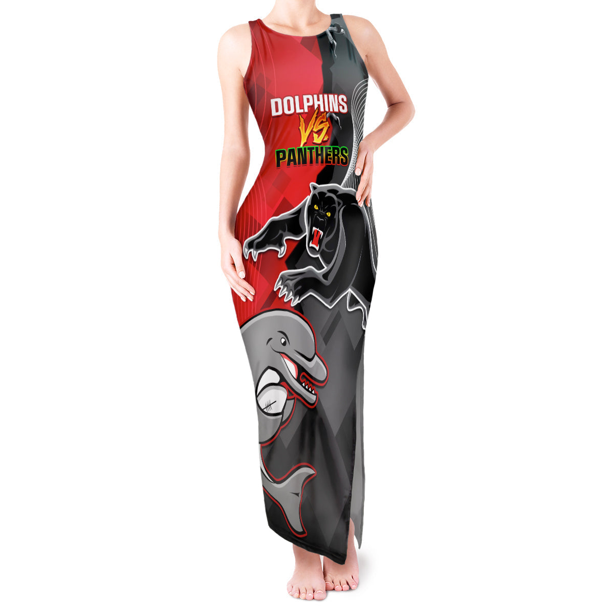 personalised-panthers-and-dolphins-tank-maxi-dress-sporty-version