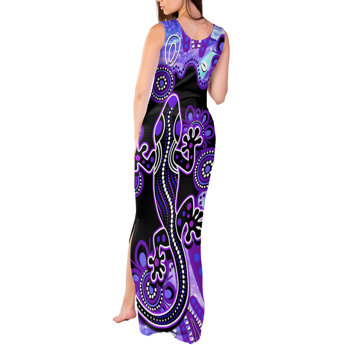 australia-opal-tank-maxi-dress-aussie-lizard-with-aboriginal-art-purple