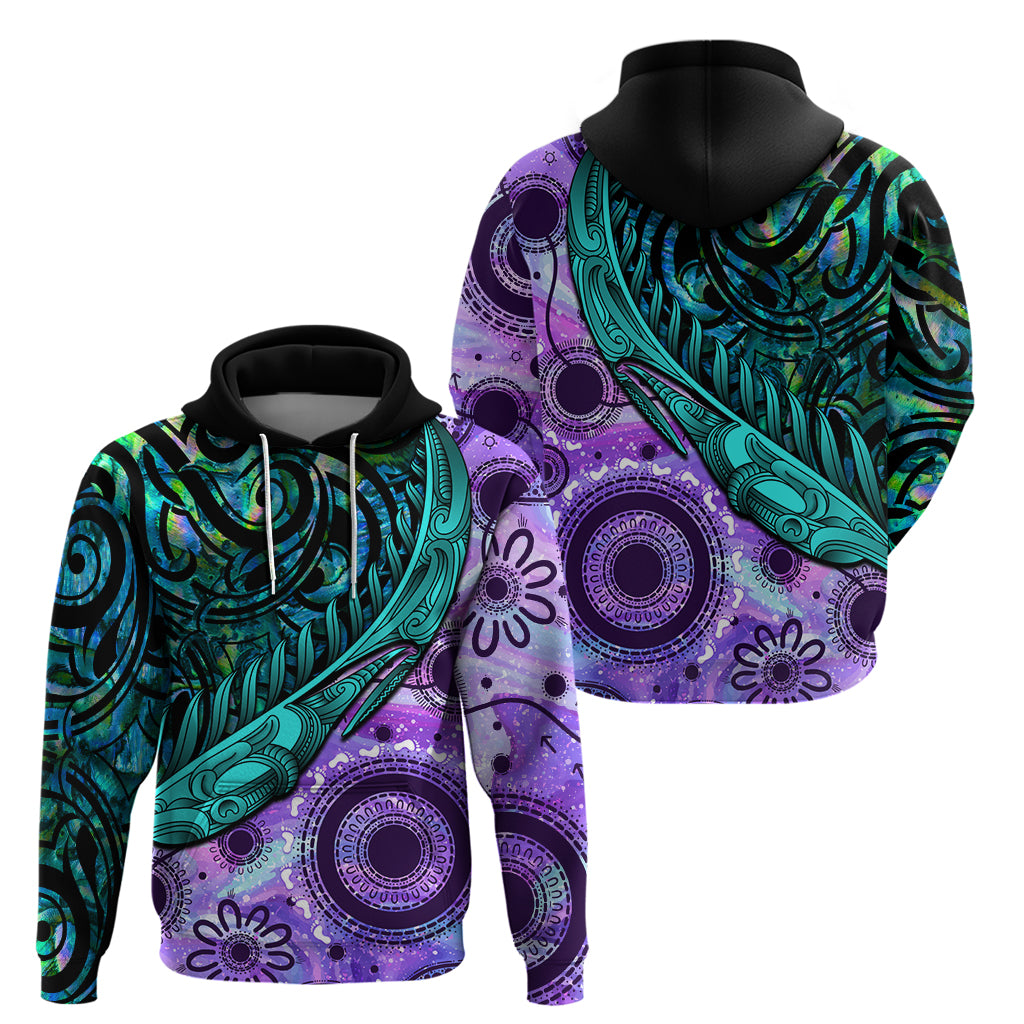 New Zealand Paua Shell With Australia Opal Unique Combine Hoodie - Vibe Hoodie Shop
