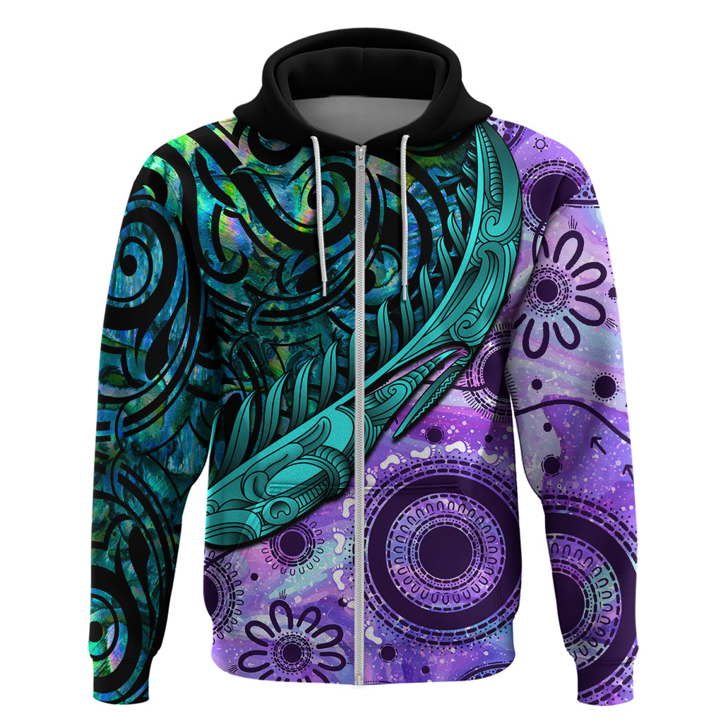 New Zealand Paua Shell With Australia Opal Unique Combine Hoodie - Vibe Hoodie Shop