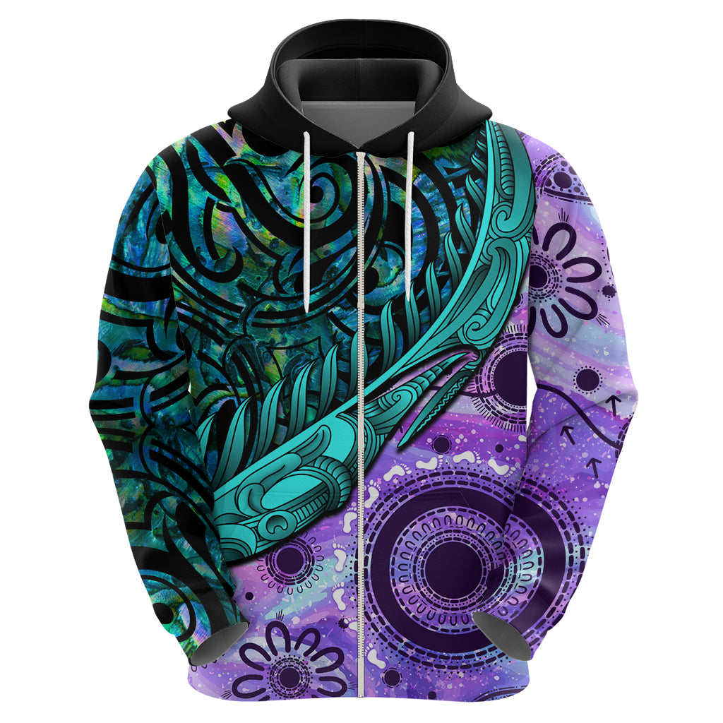New Zealand Paua Shell With Australia Opal Unique Combine Hoodie - Vibe Hoodie Shop