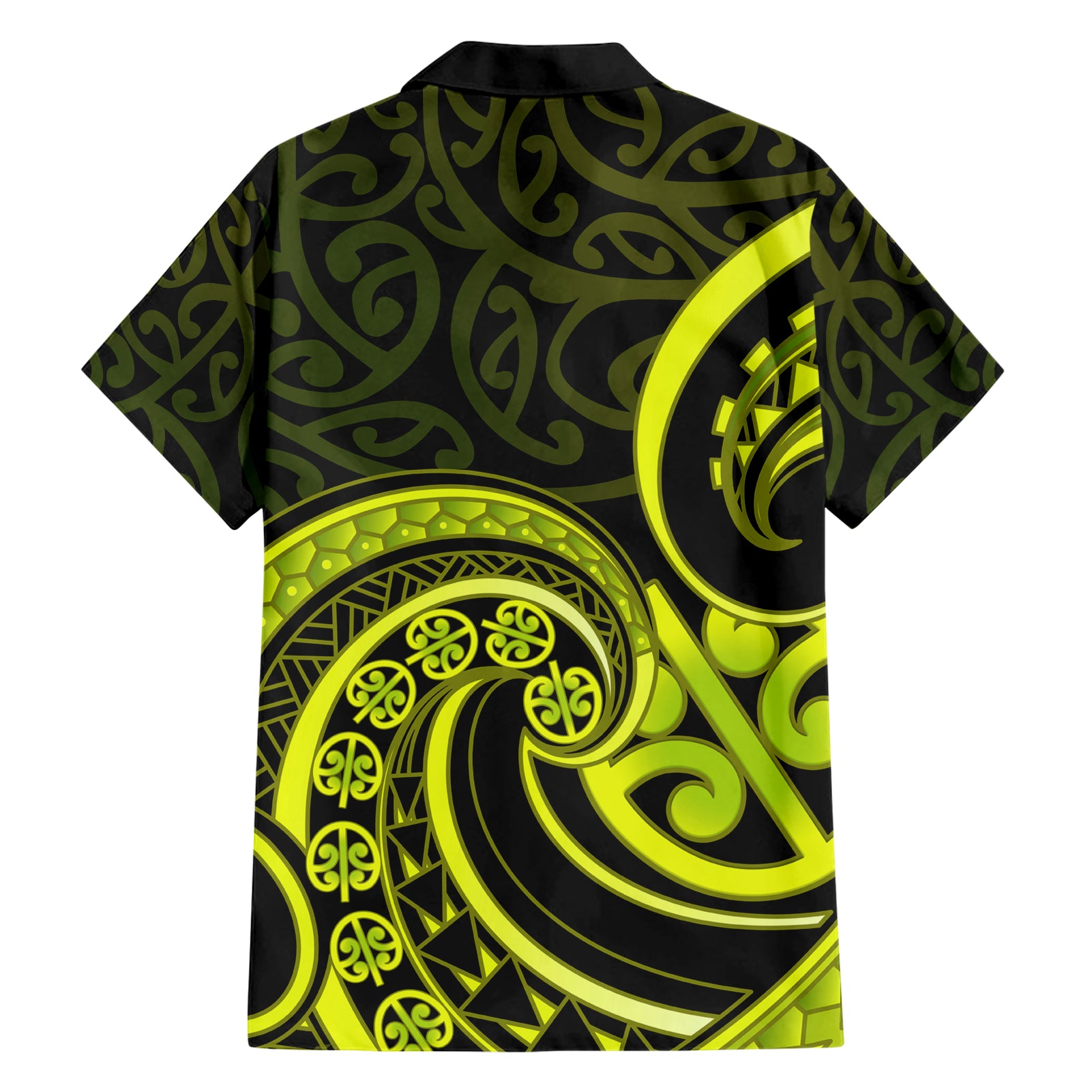 Lime Green New Zealand Mangopare Hawaiian Shirt Aotearoa Maori Koru Style - Vibe Hoodie Shop
