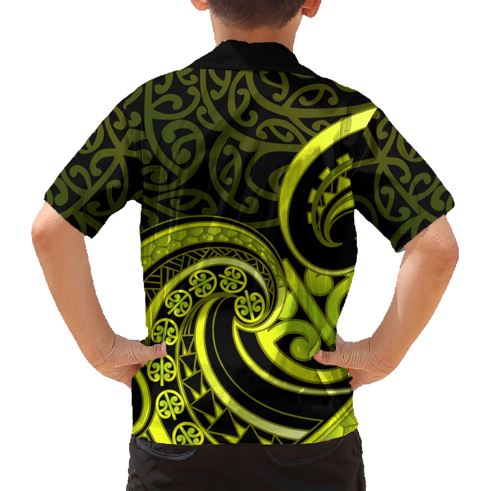 Lime Green New Zealand Mangopare Hawaiian Shirt Aotearoa Maori Koru Style - Vibe Hoodie Shop