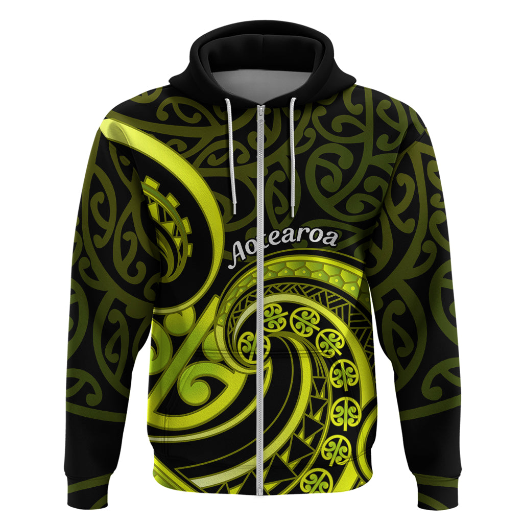 Lime Green New Zealand Mangopare Hoodie Aotearoa Maori Koru Style - Vibe Hoodie Shop