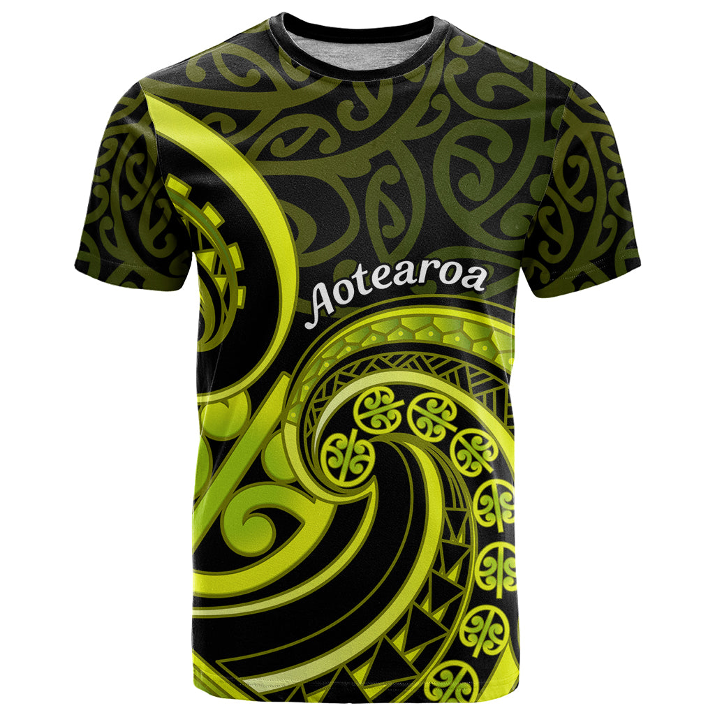 Lime Green New Zealand Mangopare T Shirt Aotearoa Maori Koru Style - Vibe Hoodie Shop