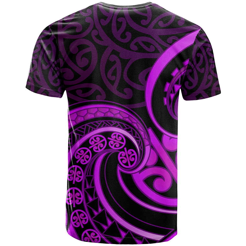 Purple Aotearoa Mangopare T Shirt NZ Maori Koru Style - Vibe Hoodie Shop