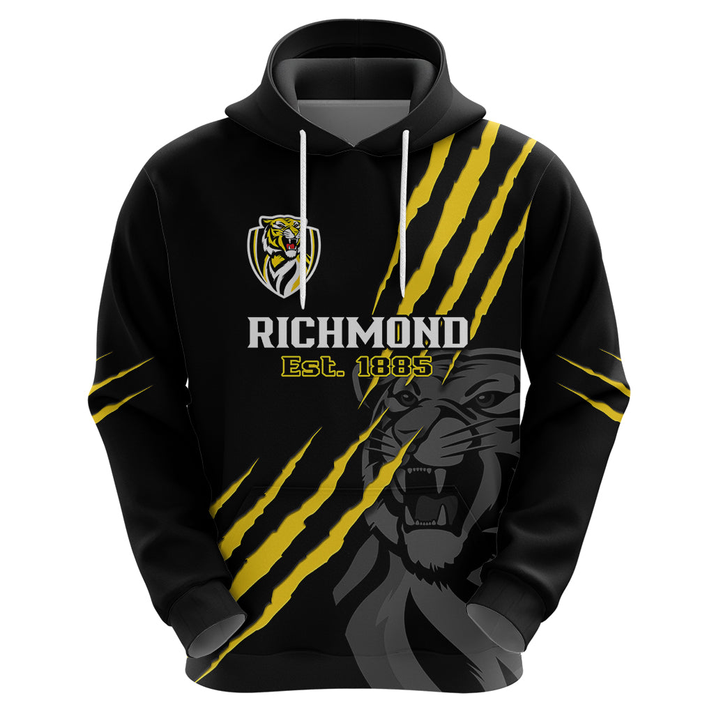 Personalised Richmond Football 2023 Hoodie Go Tigers Sporty Style - Vibe Hoodie Shop