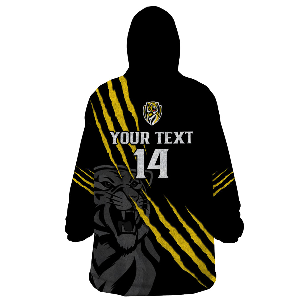 Personalised Richmond Football 2023 Wearable Blanket Hoodie Go Tigers Sporty Style - Vibe Hoodie Shop