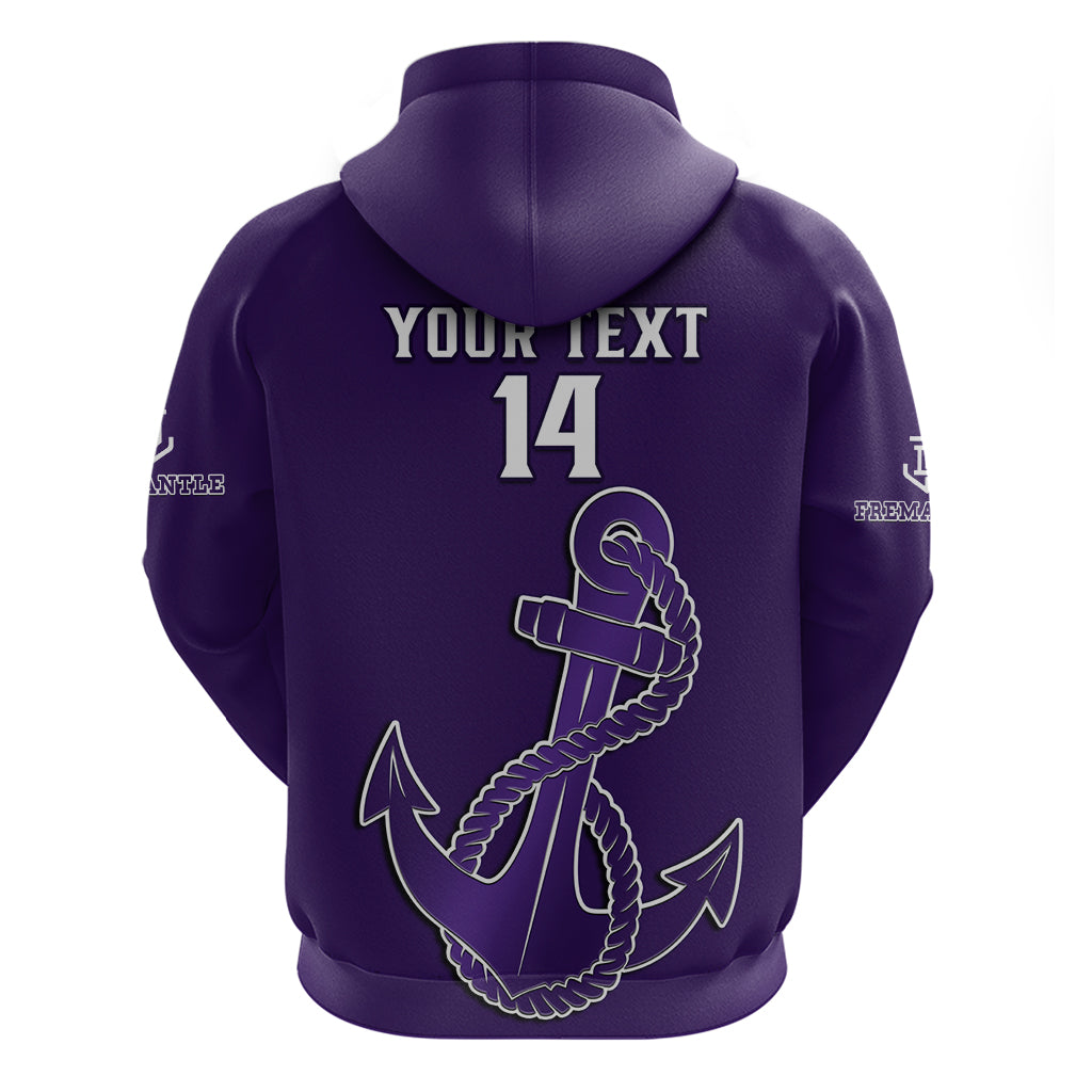 Personalised Fremantle Dockers Football 2023 Hoodie Go Freo Sporty Version 01 - Vibe Hoodie Shop