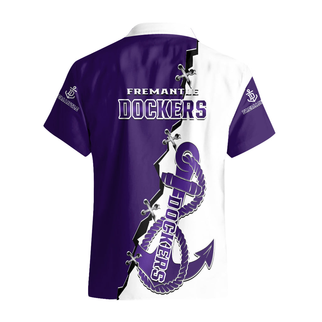Fremantle Dockers Football 2023 Hawaiian Shirt Go Freo Sporty Version 02 - Vibe Hoodie Shop