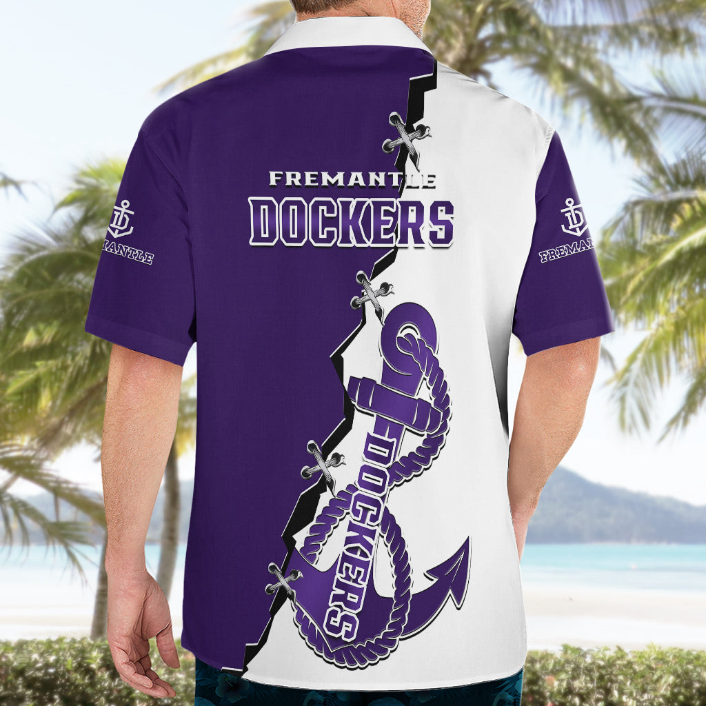 Fremantle Dockers Football 2023 Hawaiian Shirt Go Freo Sporty Version 02 - Vibe Hoodie Shop