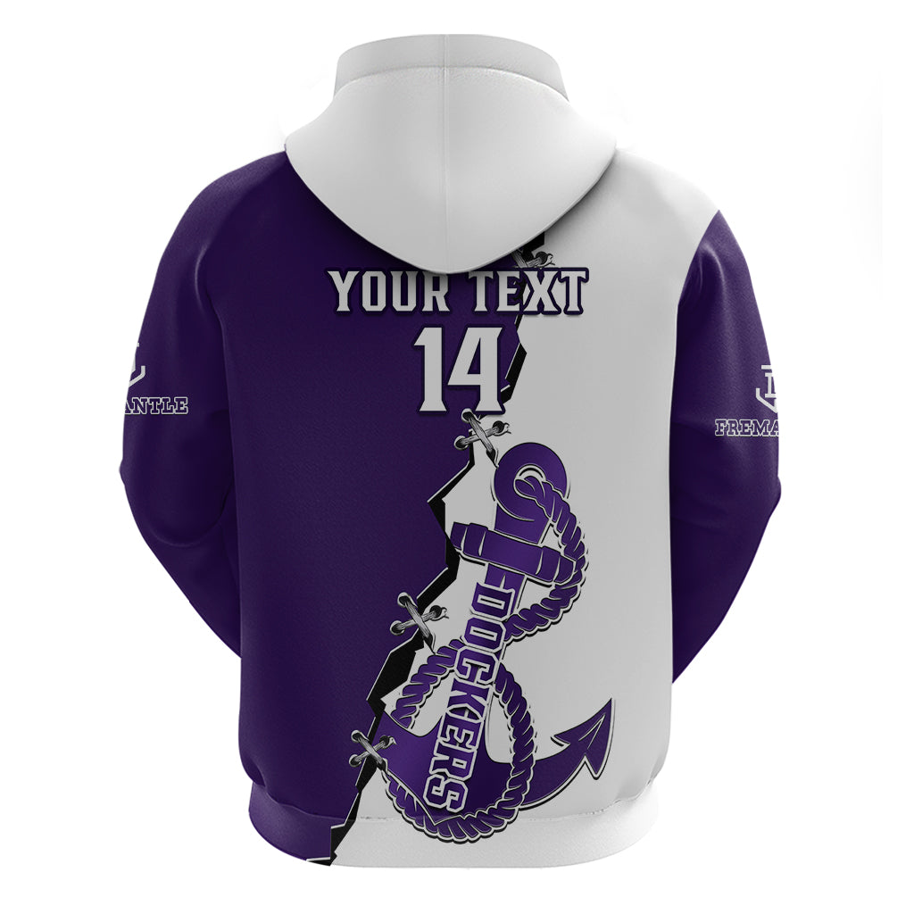 Personalised Fremantle Dockers Football 2023 Hoodie Go Freo Sporty Version 02 - Vibe Hoodie Shop
