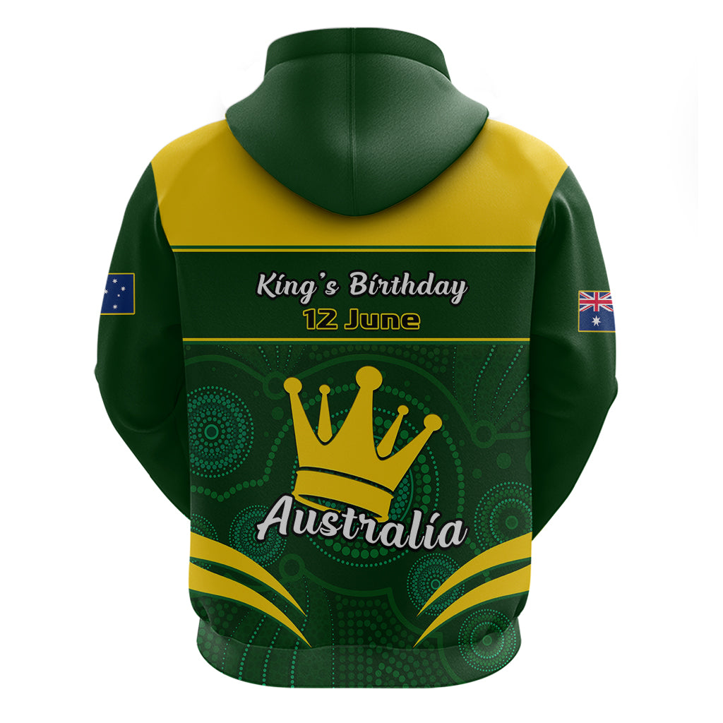 12 June Australia King Birthday Hoodie Aboriginal National Color - Vibe Hoodie Shop