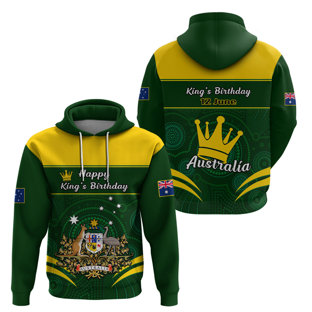 12 June Australia King Birthday Hoodie Aboriginal National Color - Vibe Hoodie Shop