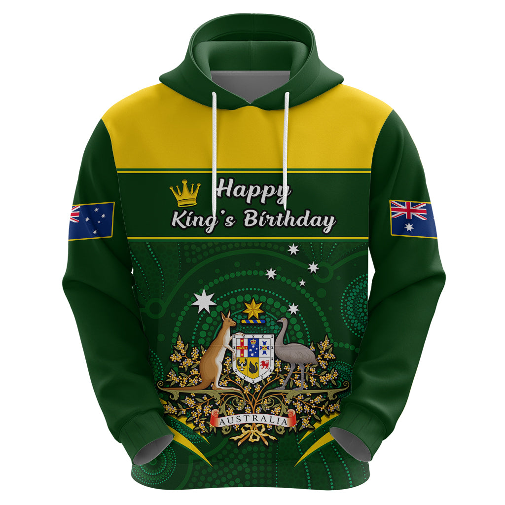 12 June Australia King Birthday Hoodie Aboriginal National Color - Vibe Hoodie Shop