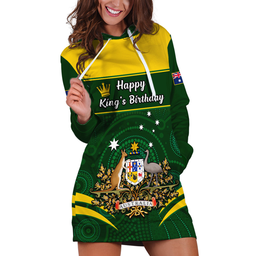 12 June Australia King Birthday Hoodie Dress Aboriginal National Color - Vibe Hoodie Shop