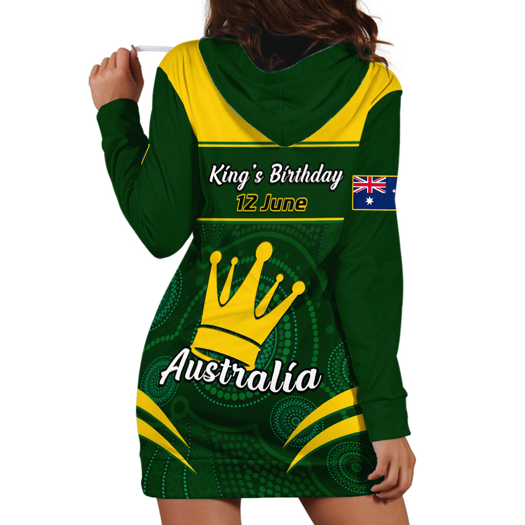 12 June Australia King Birthday Hoodie Dress Aboriginal National Color - Vibe Hoodie Shop