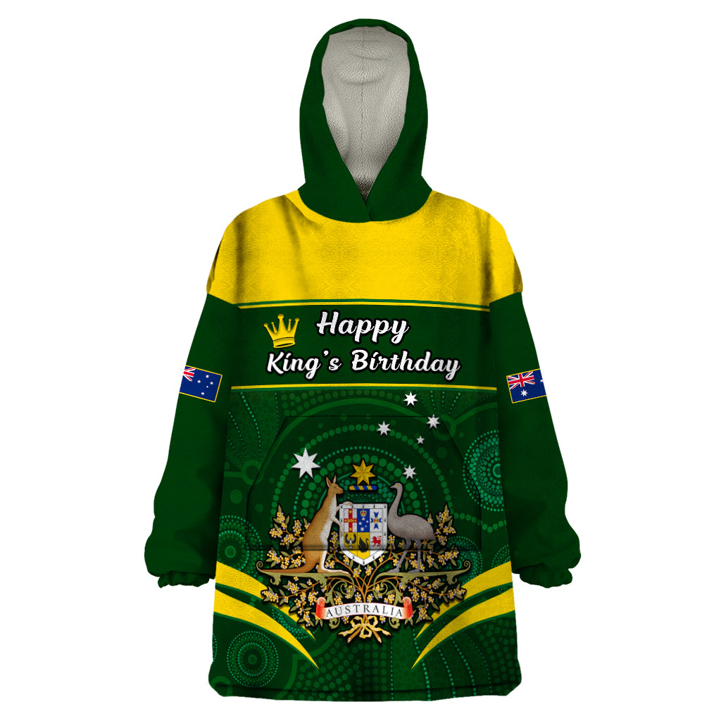 12 June Australia King Birthday Wearable Blanket Hoodie Aboriginal National Color - Vibe Hoodie Shop