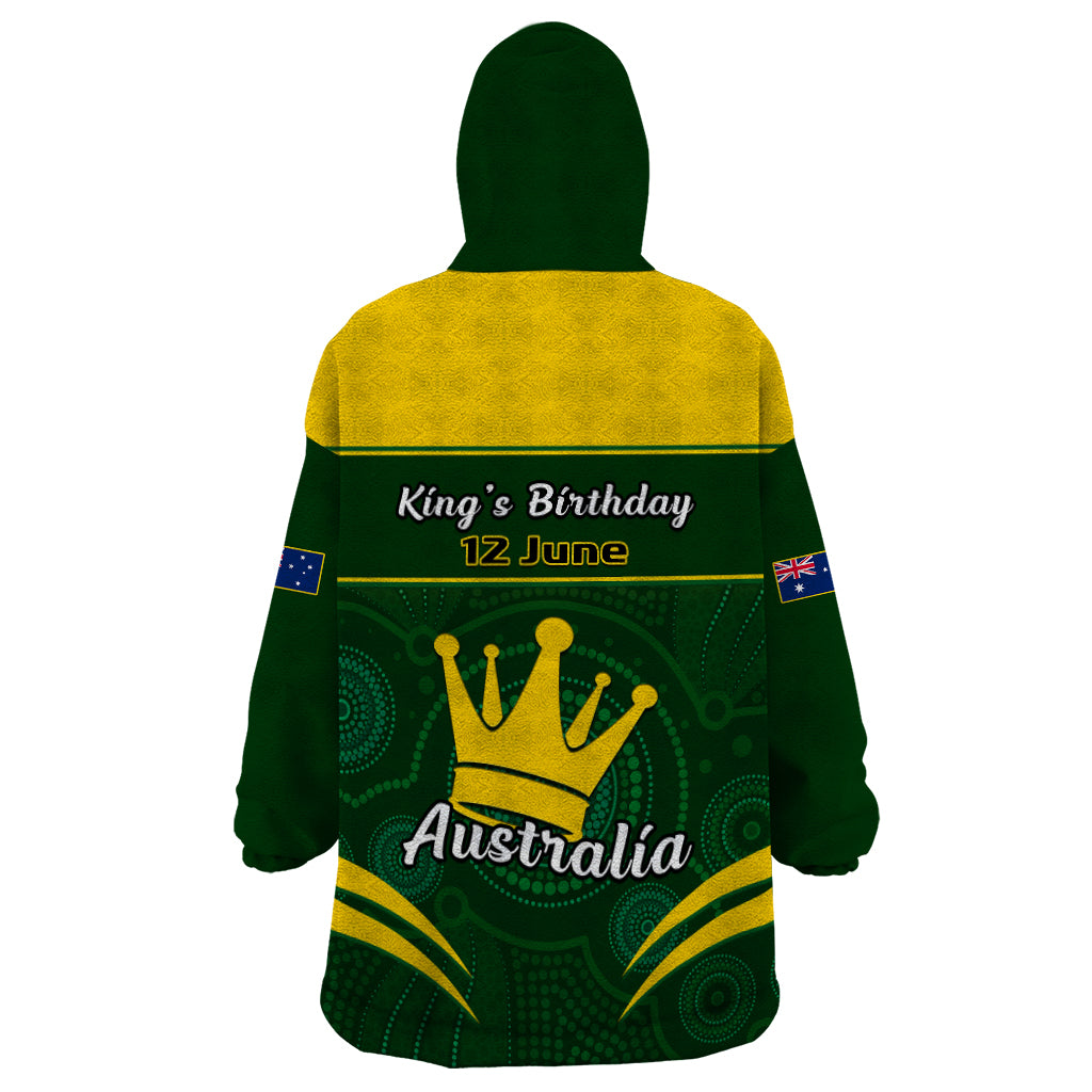 12 June Australia King Birthday Wearable Blanket Hoodie Aboriginal National Color - Vibe Hoodie Shop