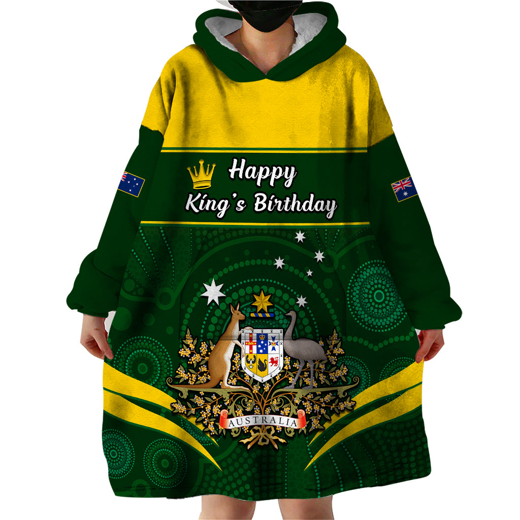 12 June Australia King Birthday Wearable Blanket Hoodie Aboriginal National Color - Vibe Hoodie Shop