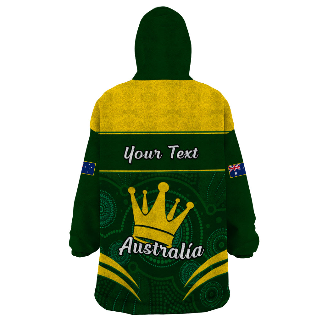 Personalised 12 June Australia King Birthday Wearable Blanket Hoodie Aboriginal National Color - Vibe Hoodie Shop