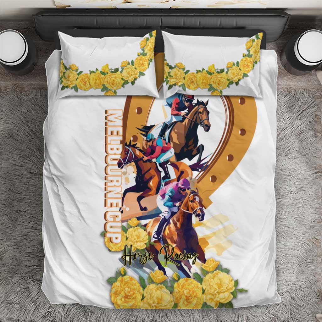 Melbourne Cup Australia Bedding Set Horse Racing Happy 164th Anniversary - Vibe Hoodie Shop