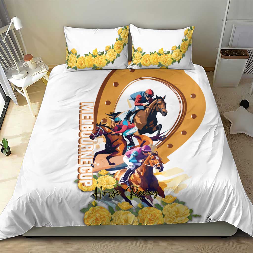 Melbourne Cup Australia Bedding Set Horse Racing Happy 164th Anniversary - Vibe Hoodie Shop