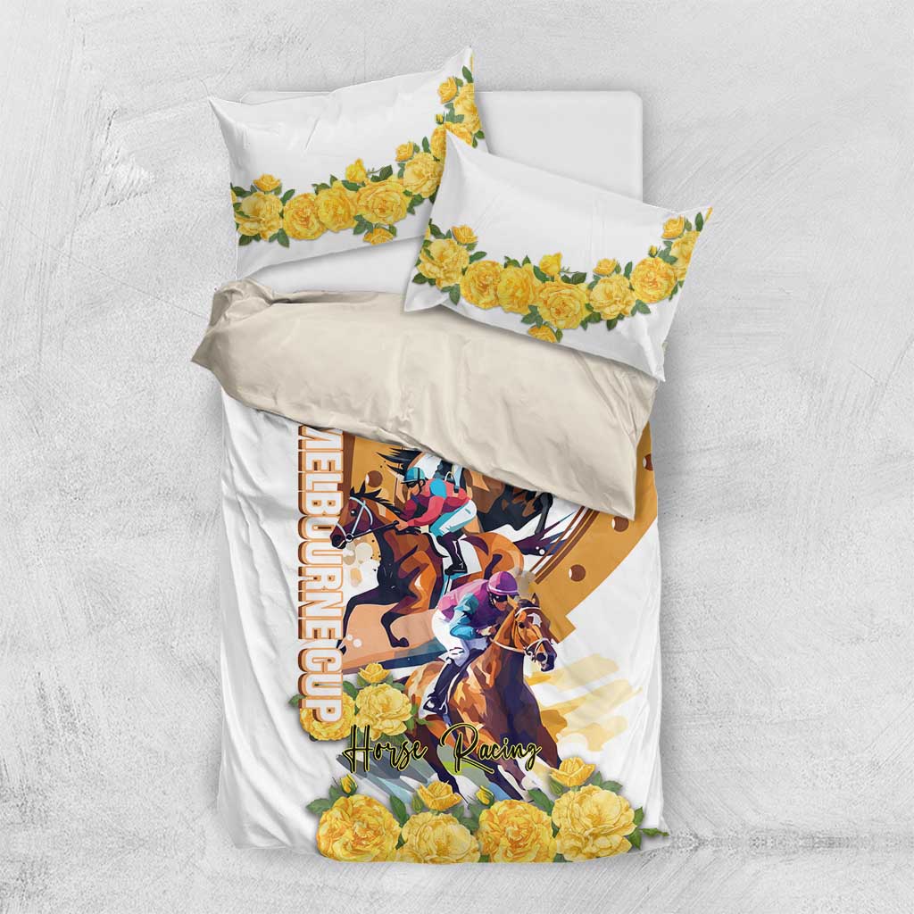 Melbourne Cup Australia Bedding Set Horse Racing Happy 164th Anniversary - Vibe Hoodie Shop
