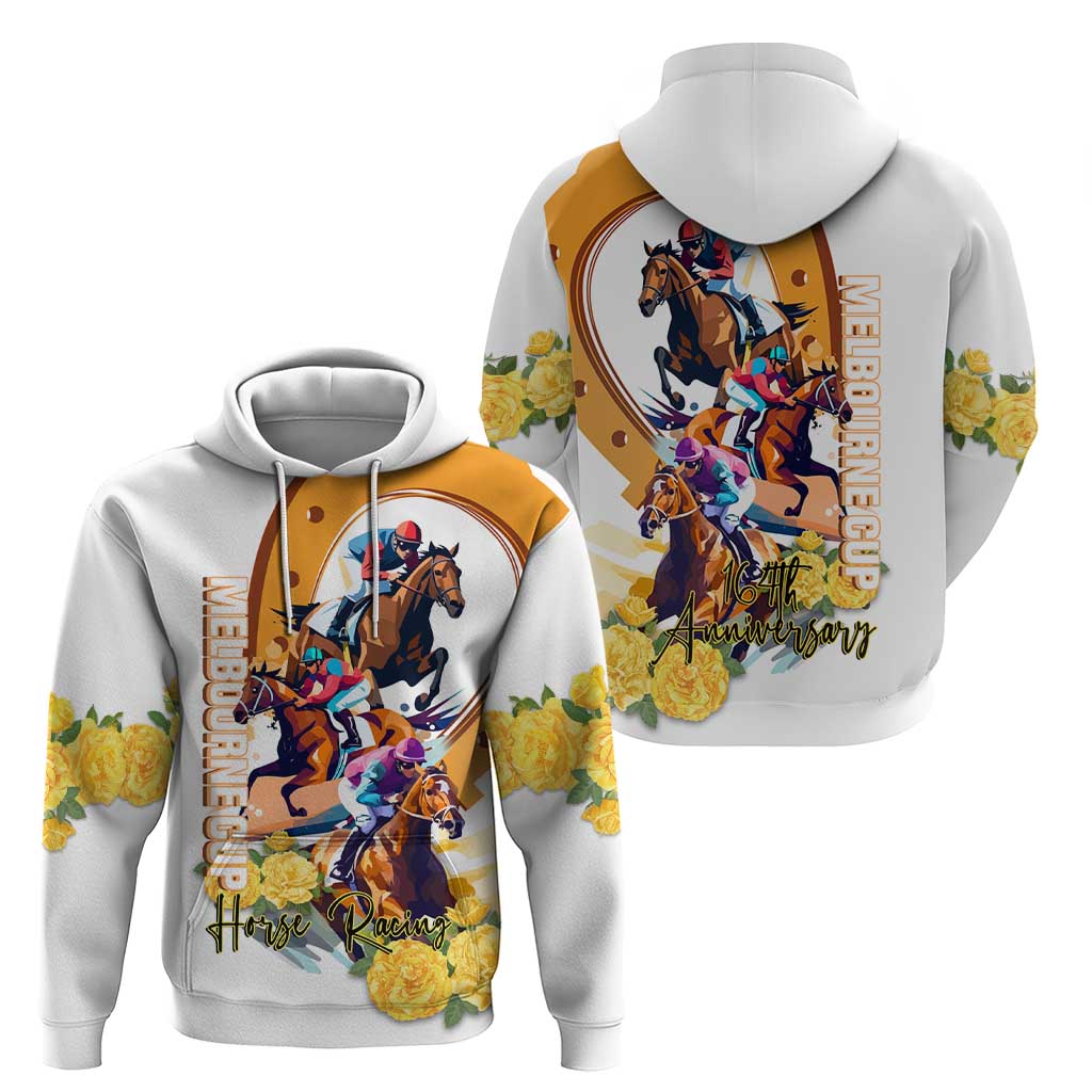 Melbourne Cup Australia Hoodie Horse Racing Happy 164th Anniversary - Vibe Hoodie Shop