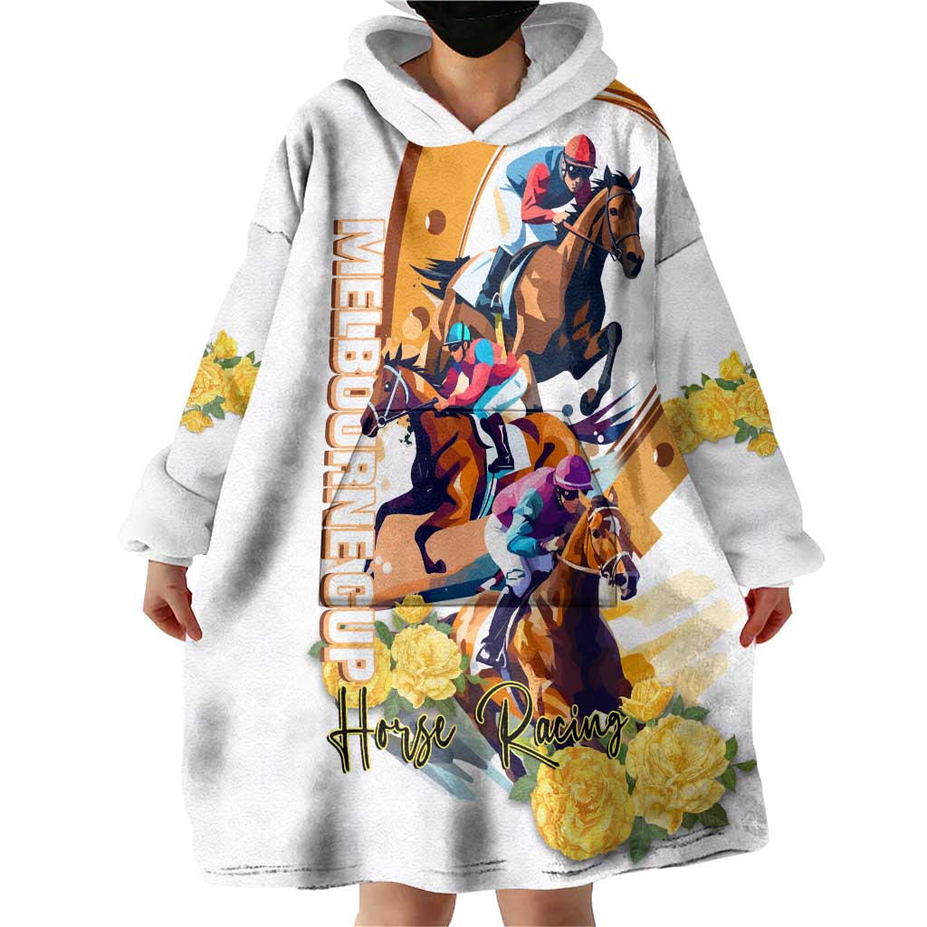 Melbourne Cup Australia Wearable Blanket Hoodie Horse Racing Happy 164th Anniversary - Vibe Hoodie Shop