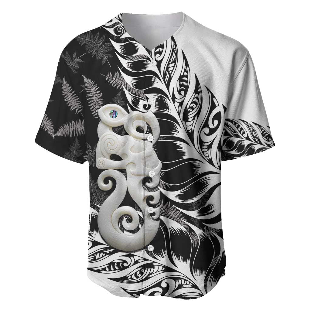 Aotearoa Manaia NZ Maori Silver Fern Baseball Jersey - Vibe Hoodie Shop