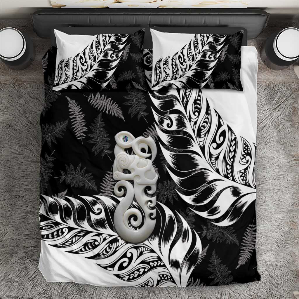 Aotearoa Manaia NZ Maori Silver Fern Bedding Set - Vibe Hoodie Shop