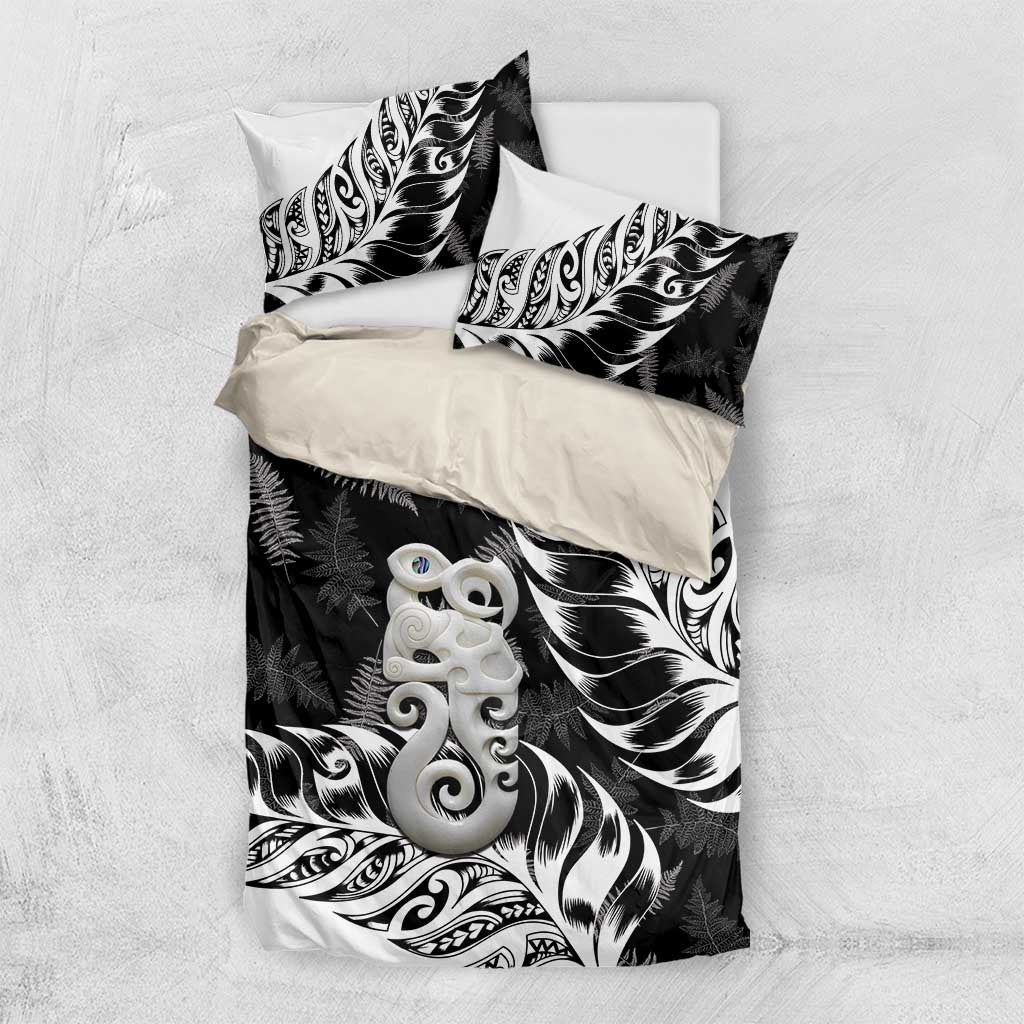 Aotearoa Manaia NZ Maori Silver Fern Bedding Set - Vibe Hoodie Shop