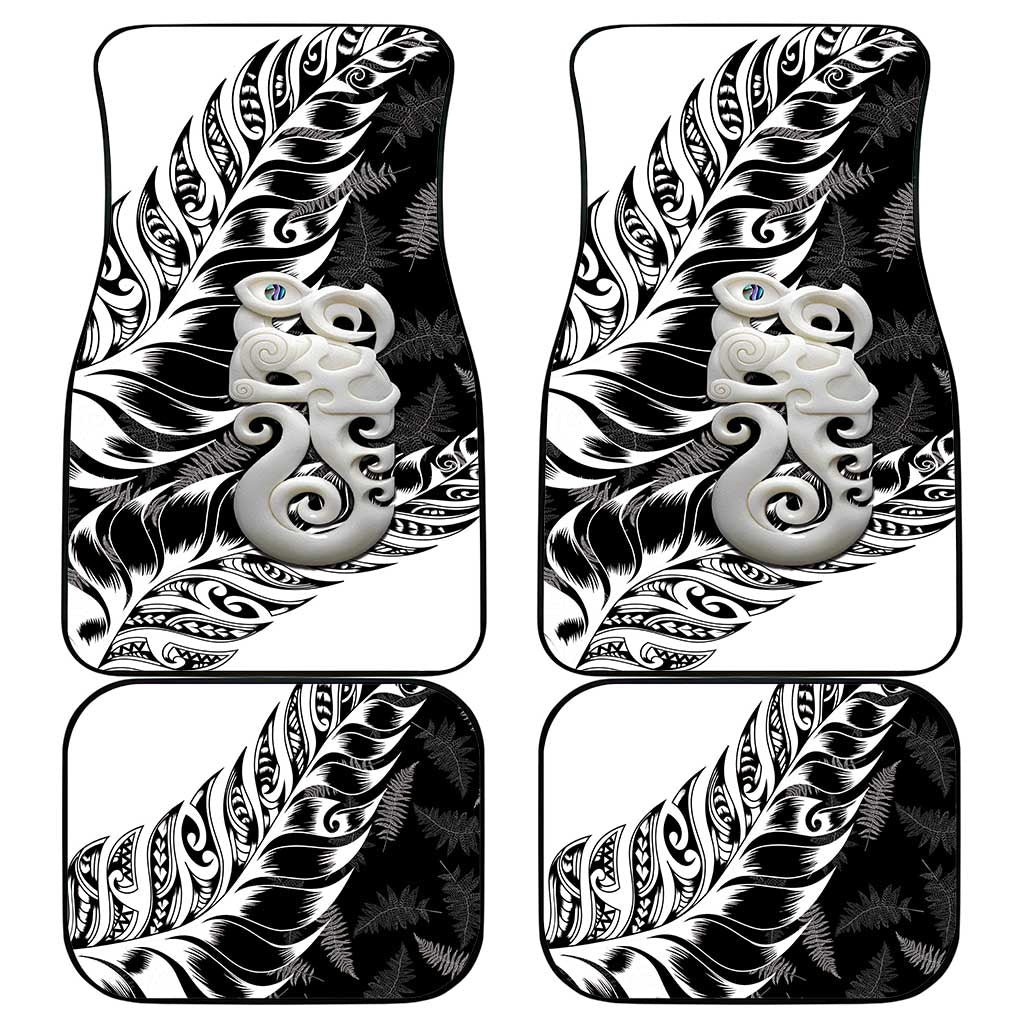 Aotearoa Manaia NZ Maori Silver Fern Car Mats