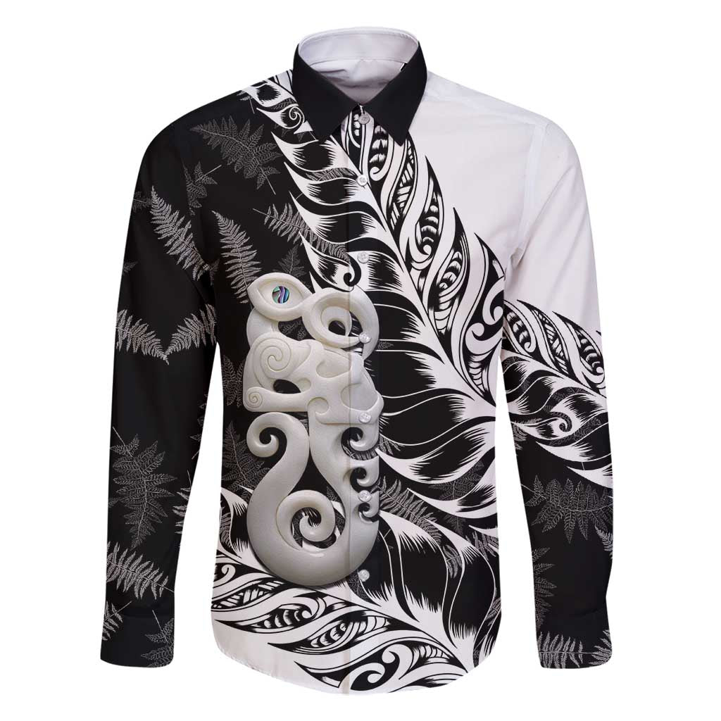 Aotearoa Manaia NZ Maori Silver Fern Family Matching Mermaid Dress and Hawaiian Shirt