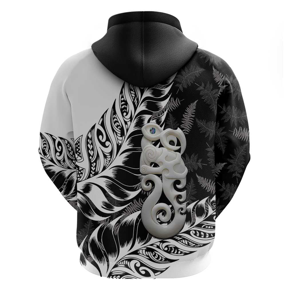 Aotearoa Manaia NZ Maori Silver Fern Hoodie - Vibe Hoodie Shop