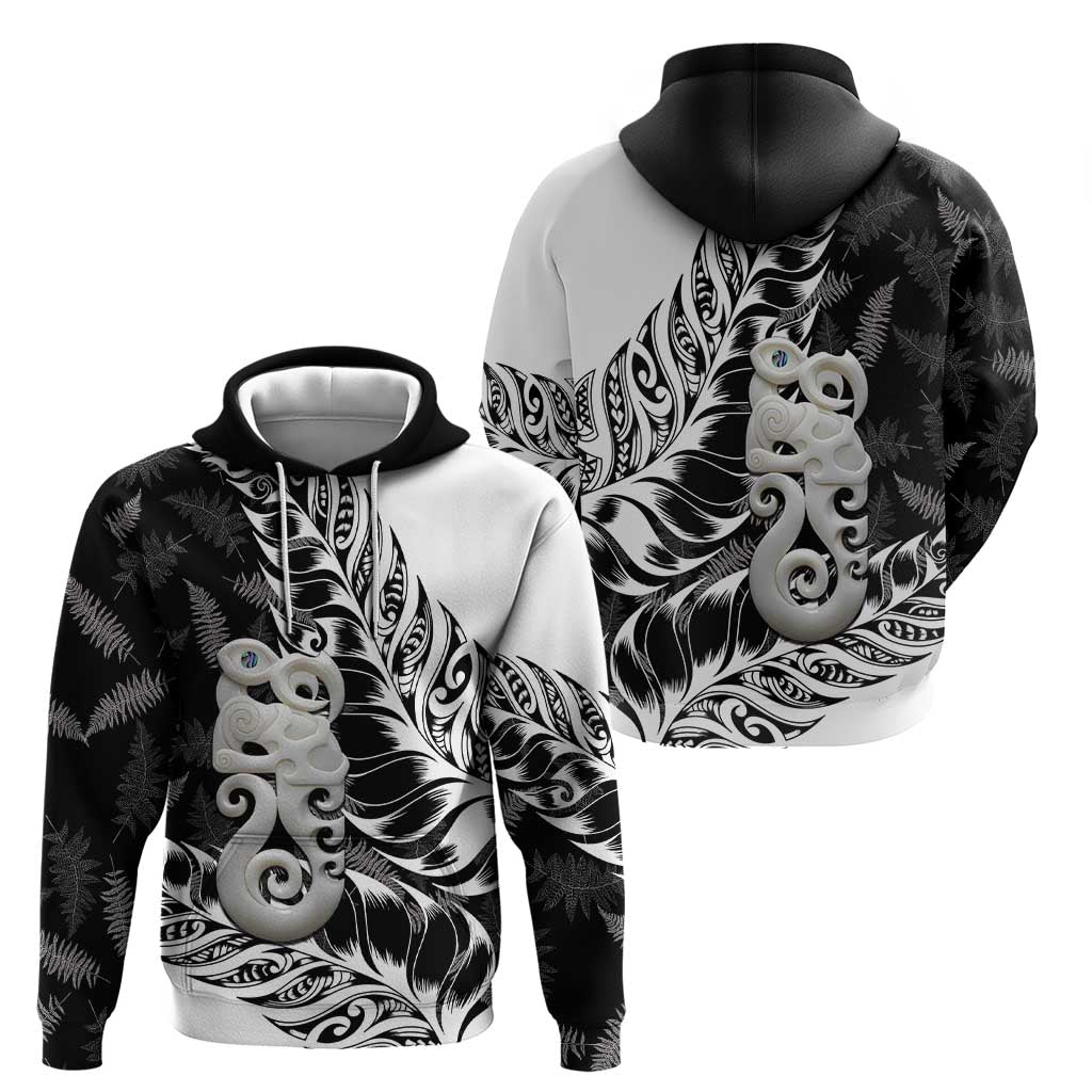 Aotearoa Manaia NZ Maori Silver Fern Hoodie - Vibe Hoodie Shop