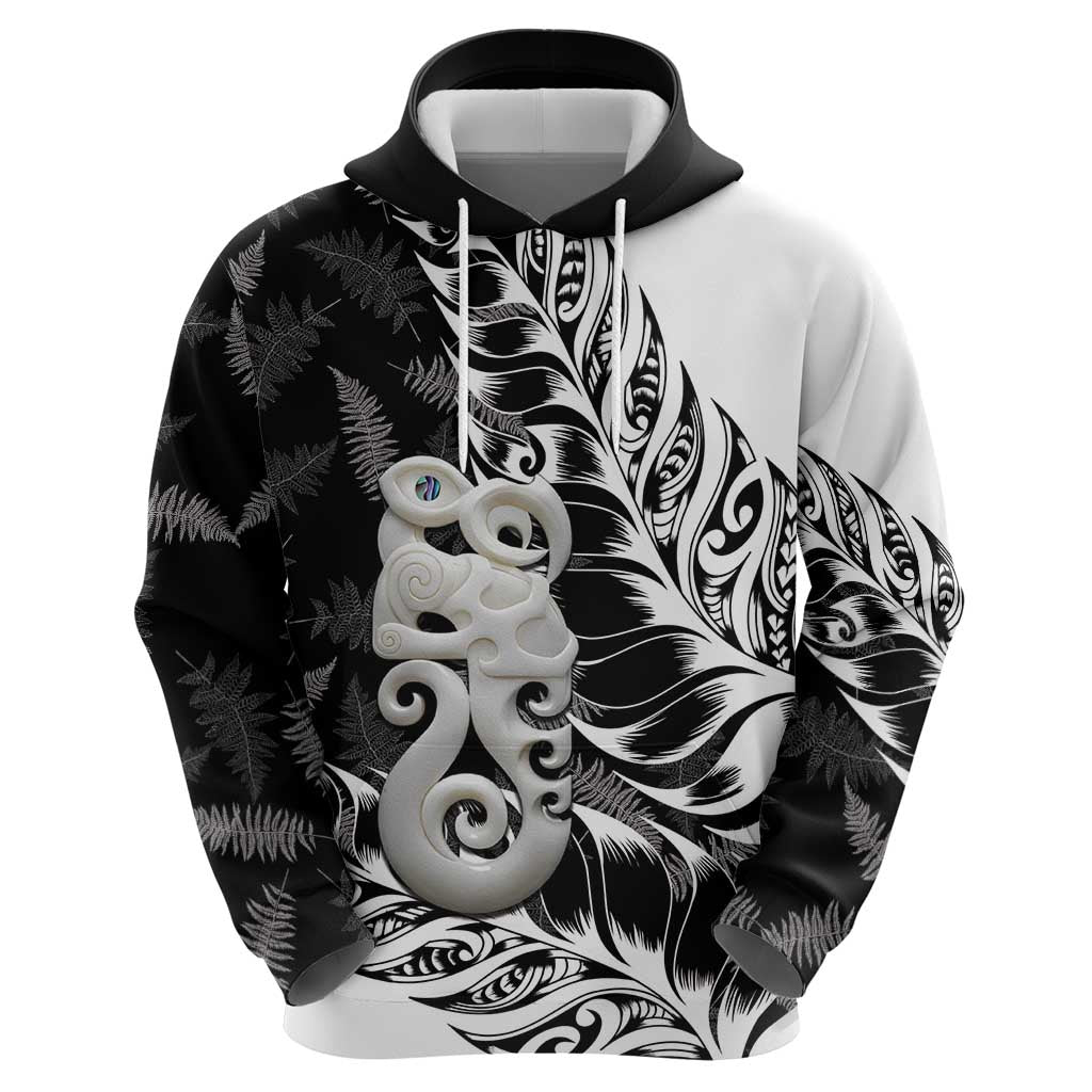 Aotearoa Manaia NZ Maori Silver Fern Hoodie - Vibe Hoodie Shop