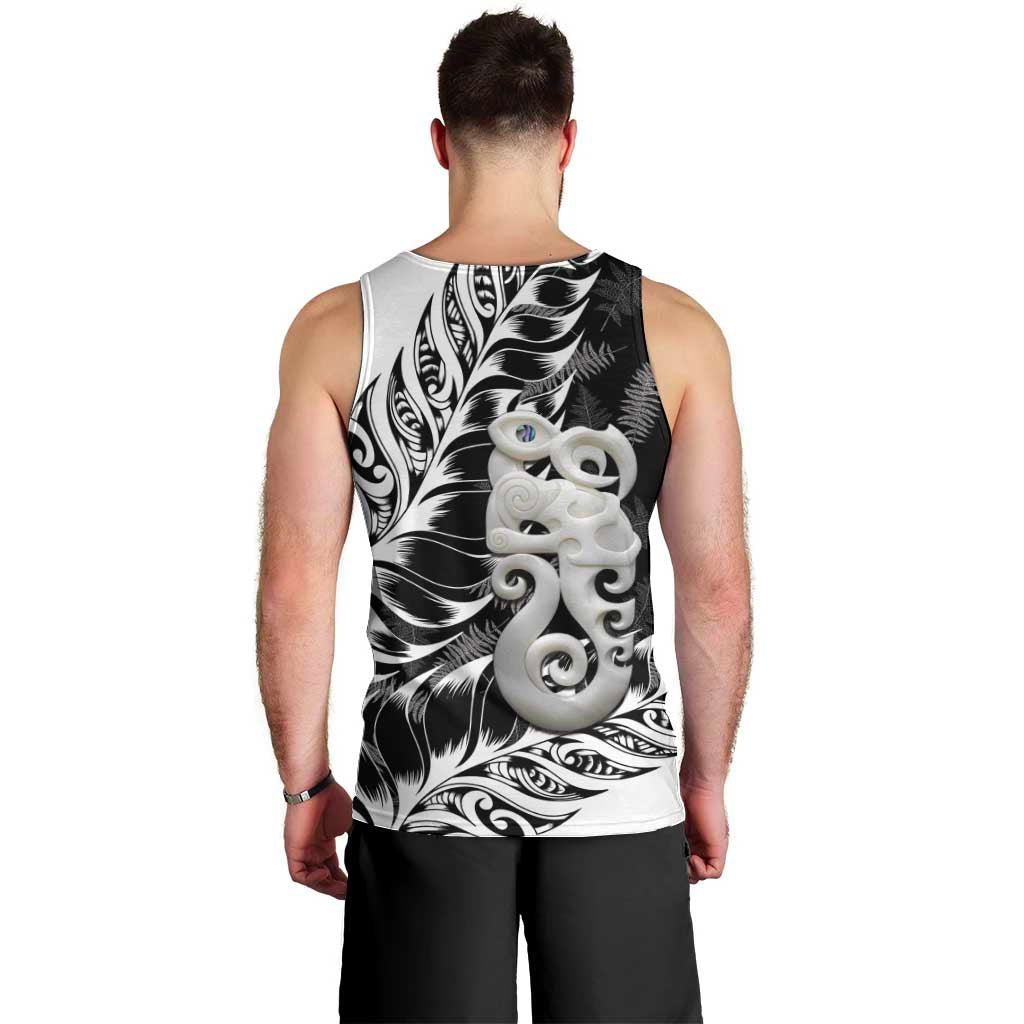 Aotearoa Manaia NZ Maori Silver Fern Men Tank Top - Vibe Hoodie Shop